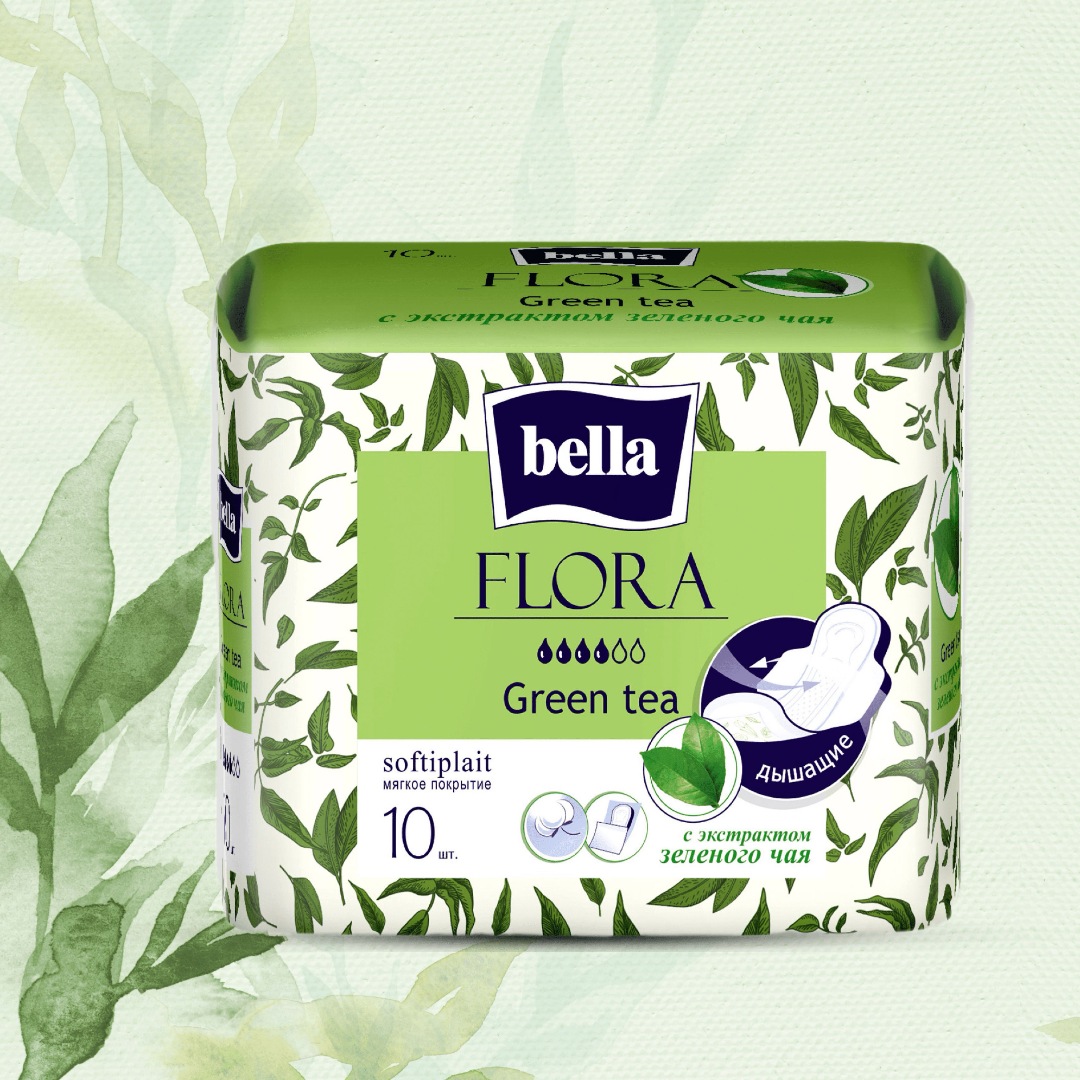 Прокладки Bella Flora Green Tea. Bella прокладки женские Flora Camomile с экстрактом ромашки 10шт.